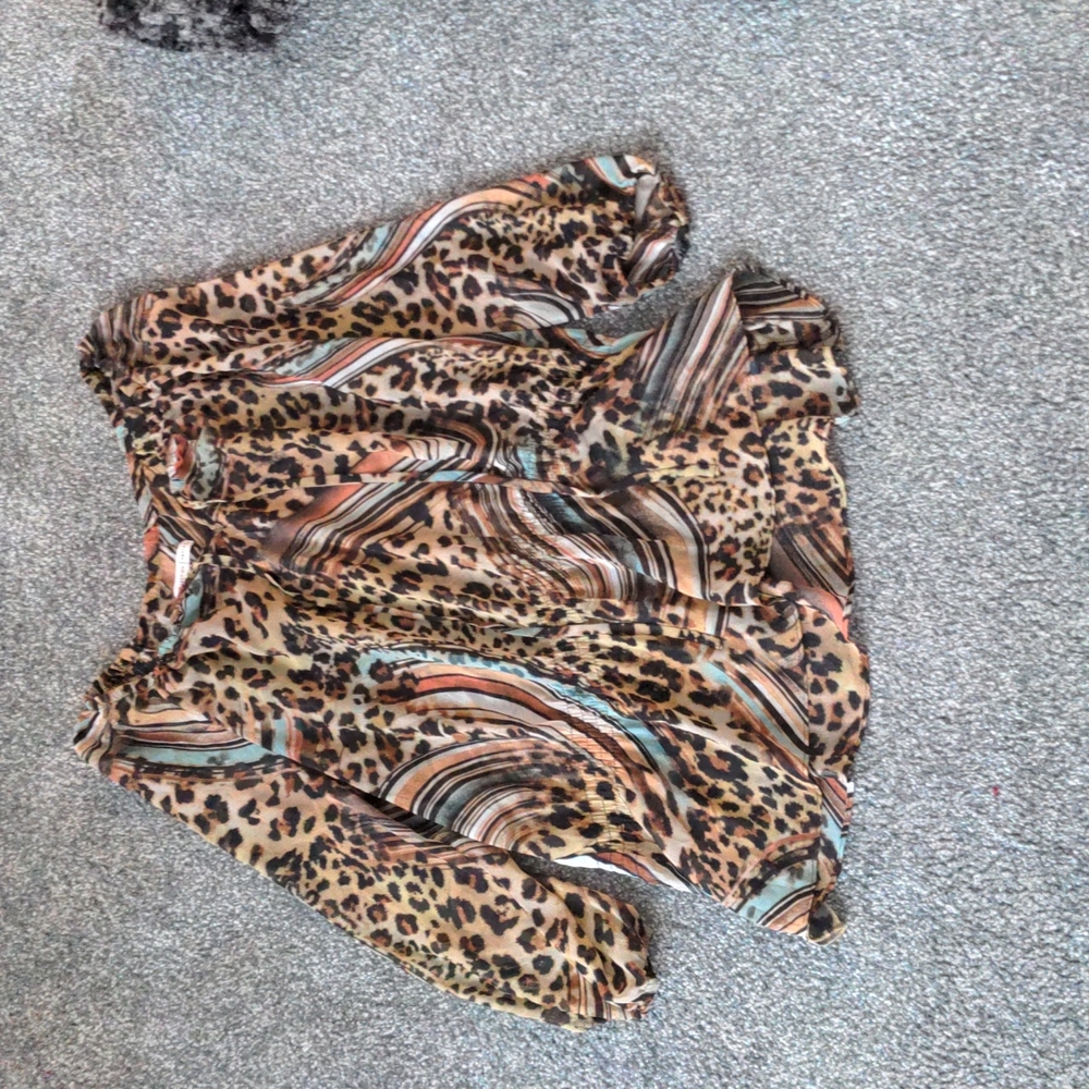 Leopard print blouse